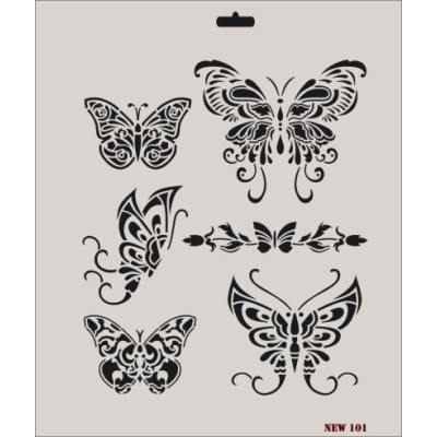Rich New Seri N-101 Stencil 35x25cm