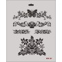 Rich New Seri N-107 Stencil 35x25cm