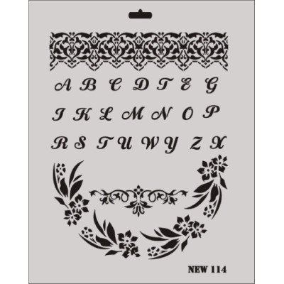 Rich New Seri N-114 Stencil 35x25cm