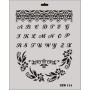Rich New Seri N-114 Stencil 35x25cm