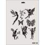Rich New Seri N-122 Stencil 35x25cm