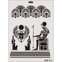 Rich New Seri N-127 Stencil 35x25cm