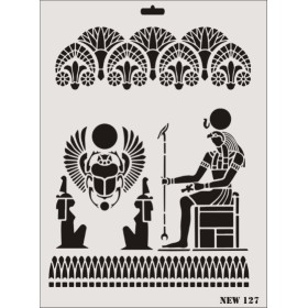 Rich New Seri N-127 Stencil 35x25cm