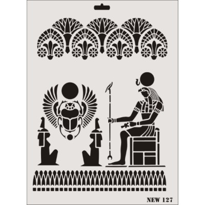Rich New Seri N-127 Stencil 35x25cm