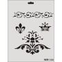 Rich New Seri N-134 Stencil 35x25cm