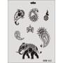Rich New Seri N-137 Stencil 35x25cm