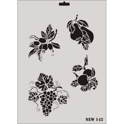 Rich New Seri N-142 Stencil 35x25cm