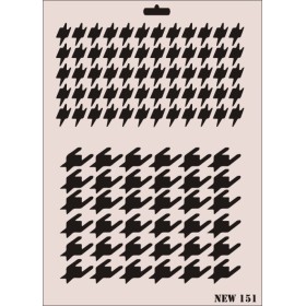 Rich New Seri N-151 Stencil 35x25cm