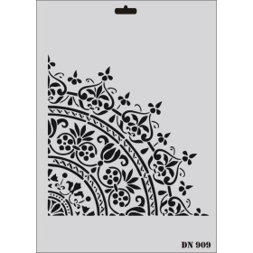 Rich New Seri DN-909 Stencil 35x25cm