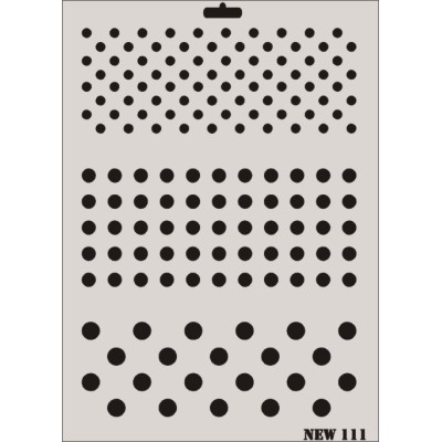 Rich New Seri N-111 Stencil 35x25cm