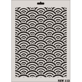 Rich New Seri N-113 Stencil 35x25cm