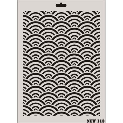 Rich New Seri N-113 Stencil 35x25cm