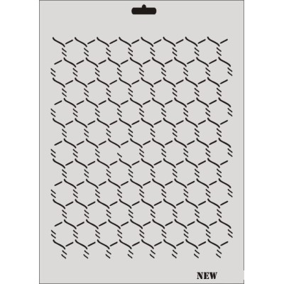 Rich New Seri N-164 Stencil 35x25cm