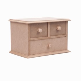 2+1 Çekmeceli Kutu Ahşap Obje 23x17x17cm 2+1 Çekmeceli Kutu Ahşap Obje