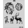 Rich New Seri N-169 Stencil 35x25cm