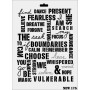 Rich New Seri N-175 Stencil 35x25cm