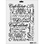 Rich New Seri N-177 Stencil 35x25cm
