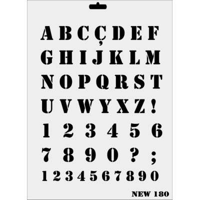 Rich New Seri N-180 Stencil 35x25cm