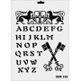 Rich New Seri N-183 Stencil 35x25cm