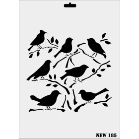 Rich New Seri N-185 Stencil 35x25cm