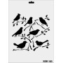 Rich New Seri N-185 Stencil 35x25cm