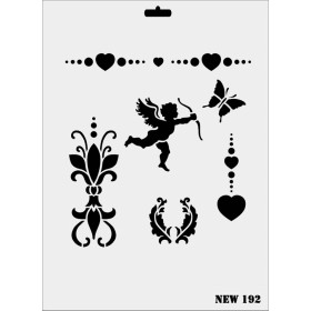 Rich New Seri N-192 Stencil 35x25cm