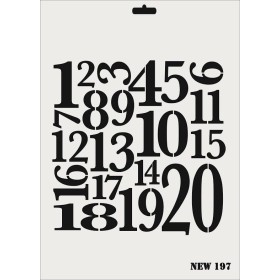 Rich New Seri N-197 Stencil 35x25cm
