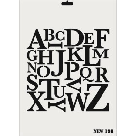 Rich New Seri N-198 Stencil 35x25cm