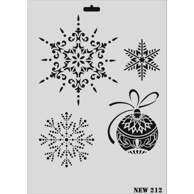 Rich New Seri N-212 Stencil 35x25cm