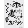 Rich New Seri N-222 Stencil 35x25cm