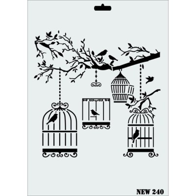 Rich New Seri N-240 Stencil 35x25cm