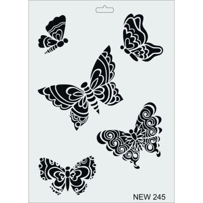 Rich New Seri N-245 Stencil 35x25cm
