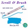 Zig Scroll & Brush Çift Çizgi ve Fırça Uçlu Kaligrafi Kalemi AÇIK MAVİ