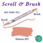 Zig Scroll & Brush Çift Çizgi ve Fırça Uçlu Kaligrafi Kalemi SOMON PEMBE
