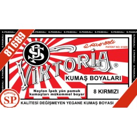 Viktoria Toz Kumaş Boyası 08 Kırmızı Viktoria Toz Kumaş Boyası 08 Kırmızı