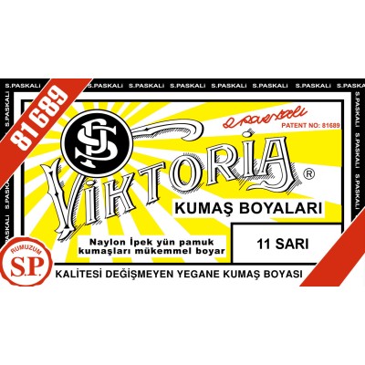 Viktoria Toz Kumaş Boyası 11 Sarı