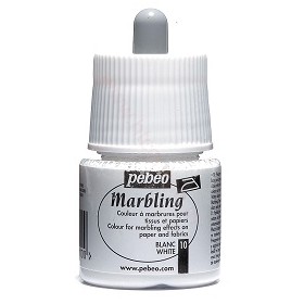 Pebeo Marbling Beyaz Renk Ebru Boyası 45 ml