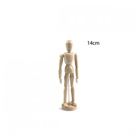 Ahşap Model Mankeni İnsan 14cm