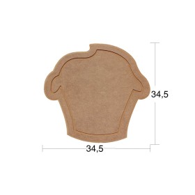 Cupcake Supla (Servislik) Ahşap Obje Cupcake Supla (Servislik) Ahşap Obje