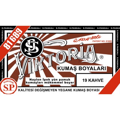 Viktoria Toz Kumaş Boyası 19 Kahve