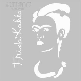 Artdeco Stencil Frida Kahlo  30x30cm-ST110