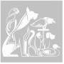 Artdeco Stencil  Hayvanlar Alemi 30x30cm -ST112
