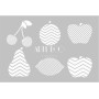 Artdeco Stencil A4 21x29cm Meyveler -ST211