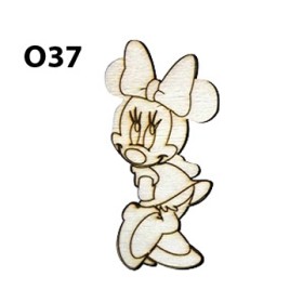 Lazer Kesim Ahşap Obje Minie O37 Ahşap Obje O37