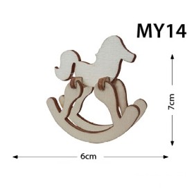 Sallanan At Minyatür Ahşap Obje Ahşap Obje MY14