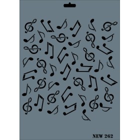 Rich New Seri N-262 Stencil 35x25cm