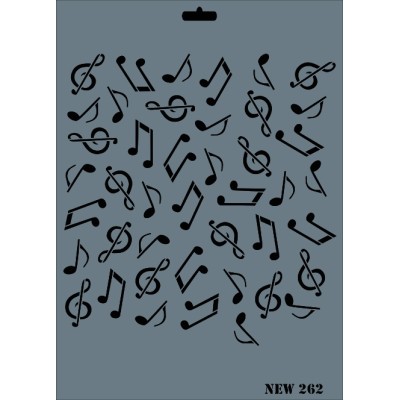 Rich New Seri N-262 Stencil 35x25cm