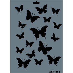 Rich New Seri N-264 Stencil 35x25cm