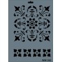Rich New Seri N-265 Stencil 35x25cm