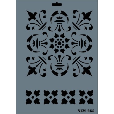 Rich New Seri N-265 Stencil 35x25cm